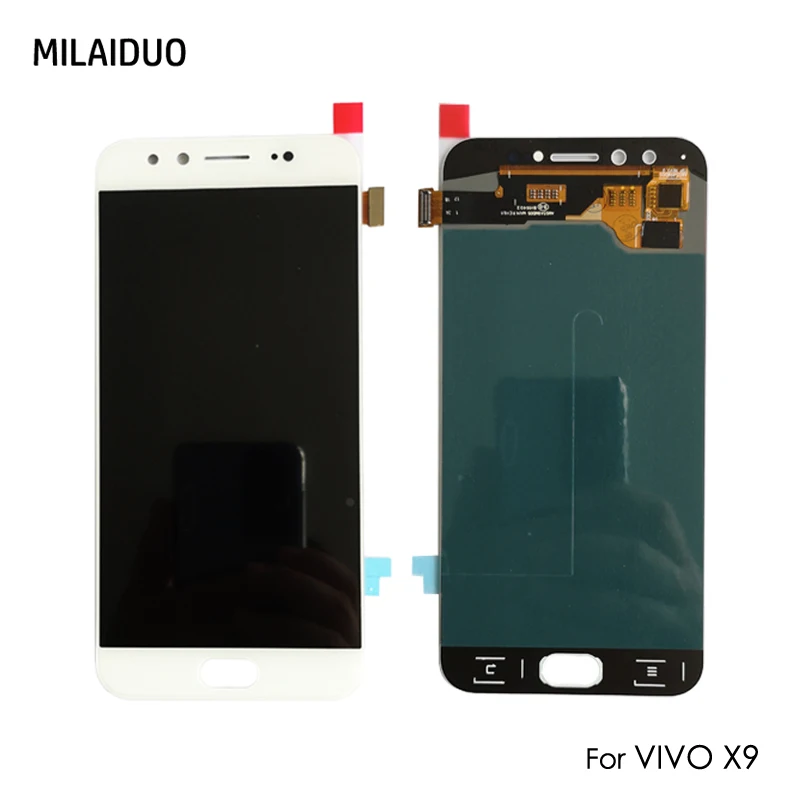 AMOLED ЖК-дисплей для VIVO X9 сенсорный экран дигитайзер OLED сборка Замена Белый нет/с