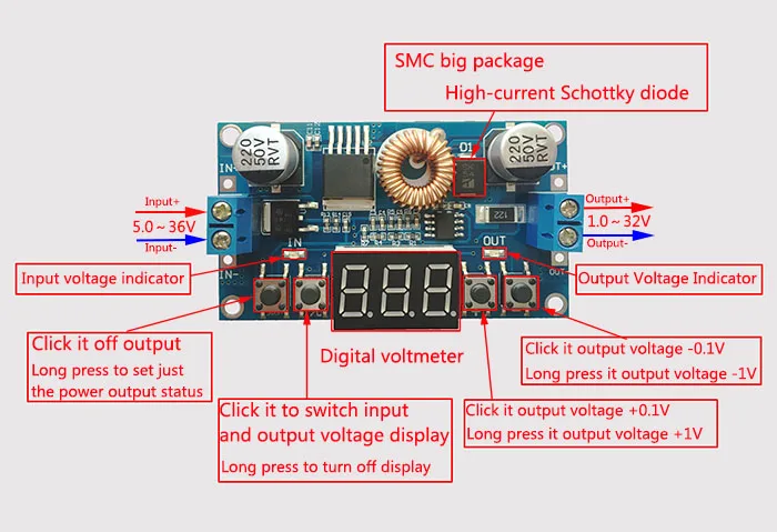 5А цифровой модуль управления DC питания|modul|supply pipesupply 24v |