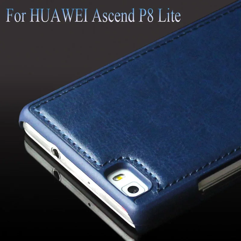 Оригинальный чехол для мобильного телефона Huawei Ascend P8 Lite задняя крышка кожаный