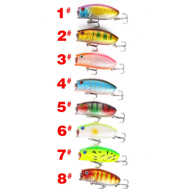 Isdg 1 шт. 55 мм 10 г Поппер воблер для рыболовной наживки Черный Гольян Crankbait Swimbait