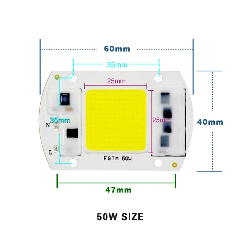 Светодиодный прожектор высокой мощности для проекторов 15 Вт 25 35 50 светодиодный DIY