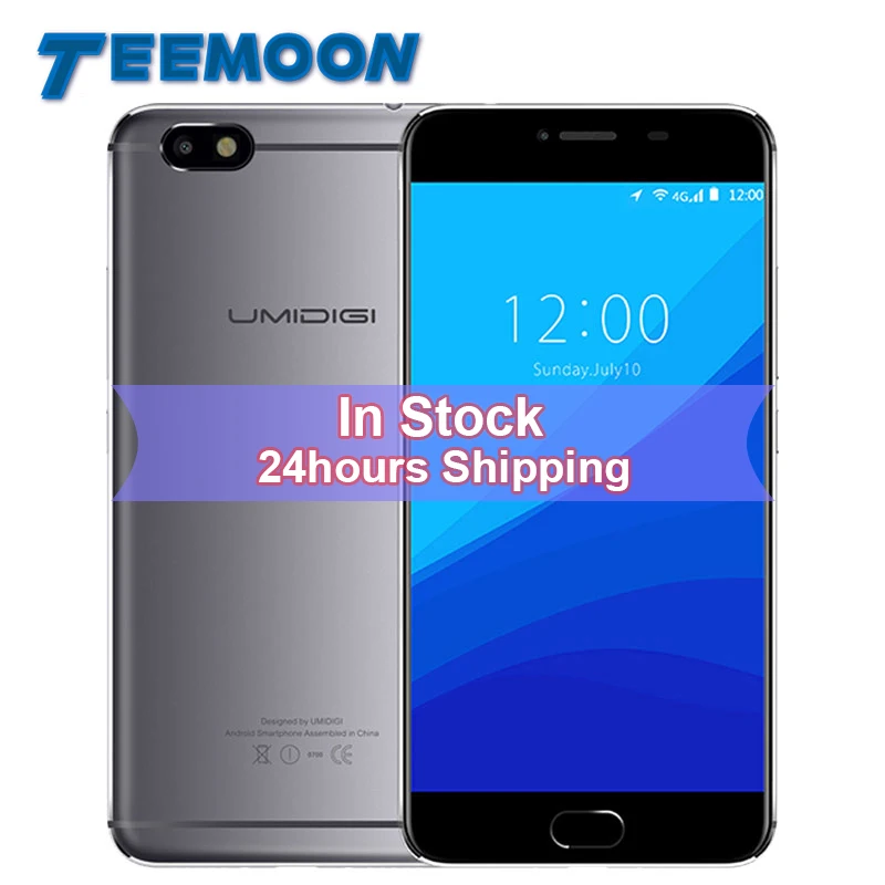 Umidigi C Note Android 7.0 Unlocked Cell Phones 3G RAM 32G 3800mAh Quad Core 4G LTE 5.5&quot 1920x1080P 13MP Mobile Phone | Мобильные