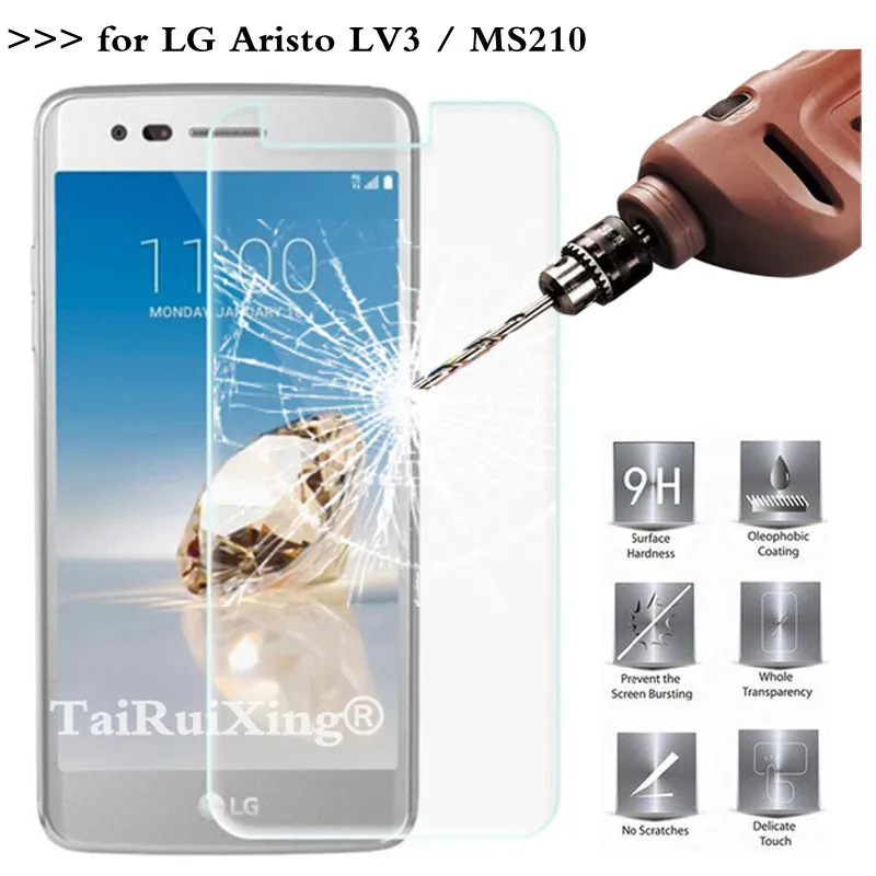 9H 2.5D 0 26 мм Закаленное стекло протектор экрана для LG LV3 Защитная пленка LV3/LG Aristo M210/LG