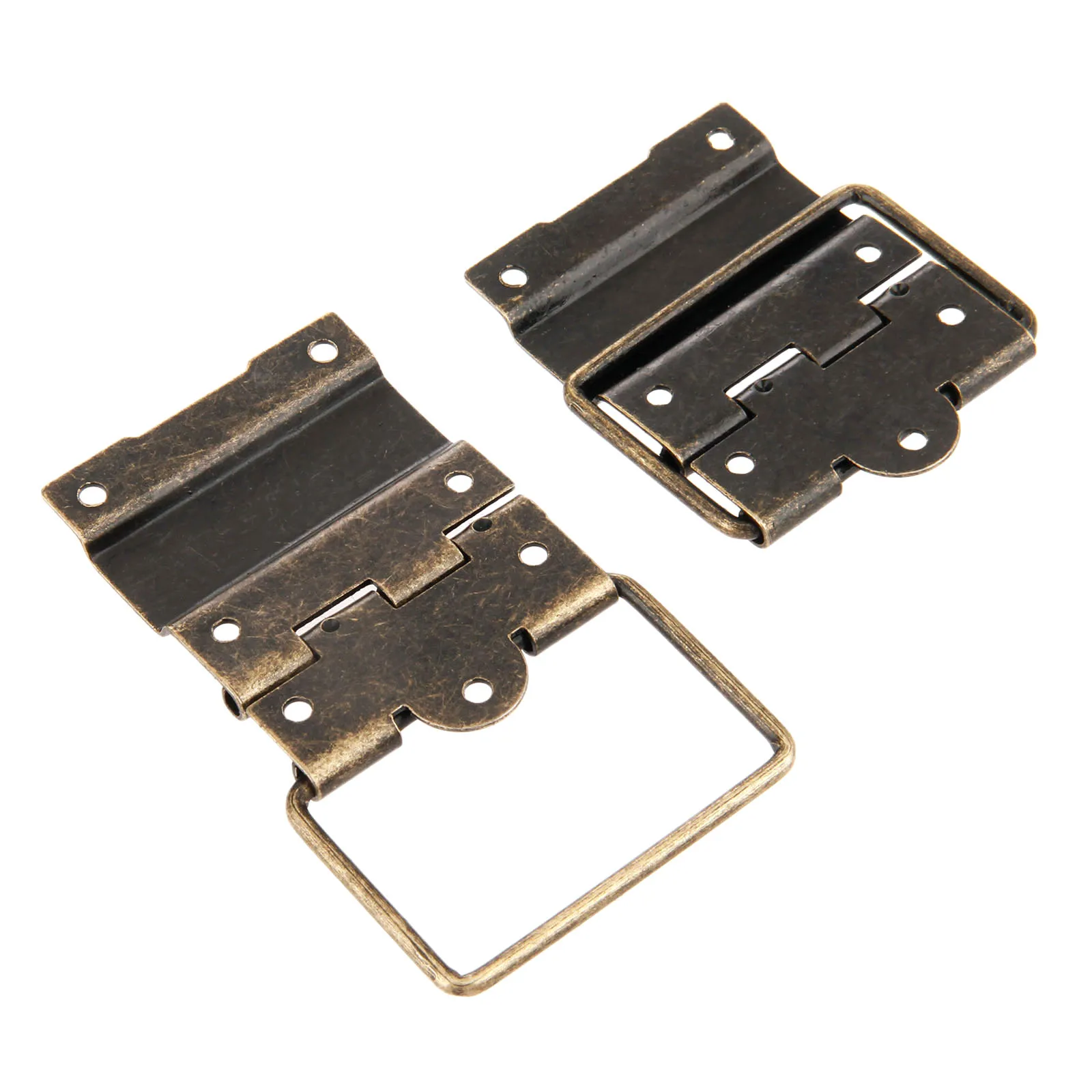 DRELD 2Pcs 41*52MM Antique Cabinet Hinges Furniture Accessories Door Drawer Jewellery Box For Hardware | Обустройство дома
