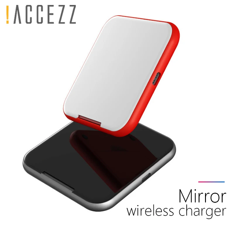 ! ACCEZZ зеркальная подставка для телефона зарядное устройство 7 5 Вт быстрая Qi