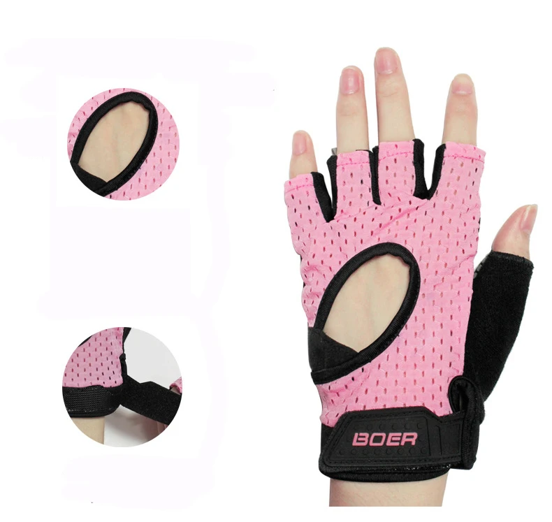 1 Pair Half Finger Gloves for Men/Women Training Gym Dumbbells Yoga Fitness Sports Riding Breathable Thin Section | Спорт и