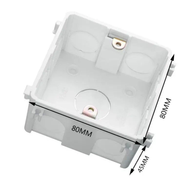 Розетка Нижняя коробка 86 Тип Кассетная распределительная для монтажа в стену