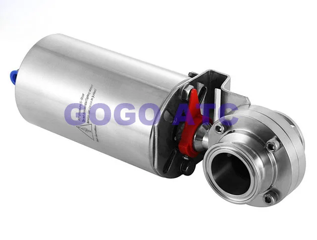 Санитарная нержавеющая сталь 304 O.D 76 мм Пневматический вертикальный трехзажимной