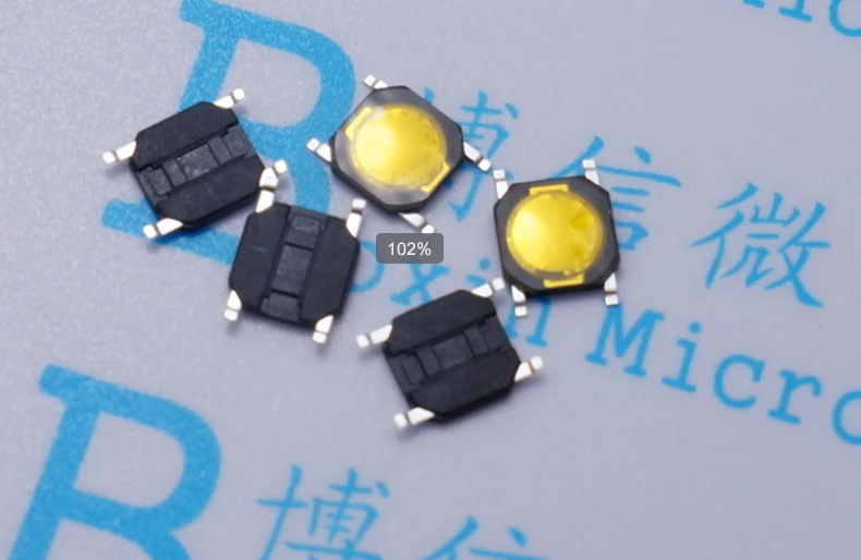 50 шт./водонепроницаемый переключатель 4*4*0 8 SMD 4 контактный миниатюрный сброса 4x4x