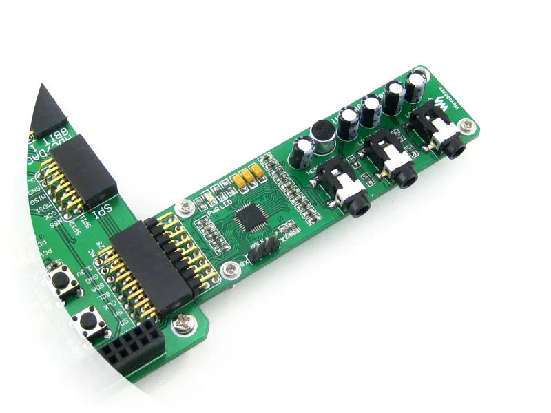5 шт./лот UDA1380 Совета стерео MD CD Mp3 аудио голосовой модуль Coder Decoder развития Модуль