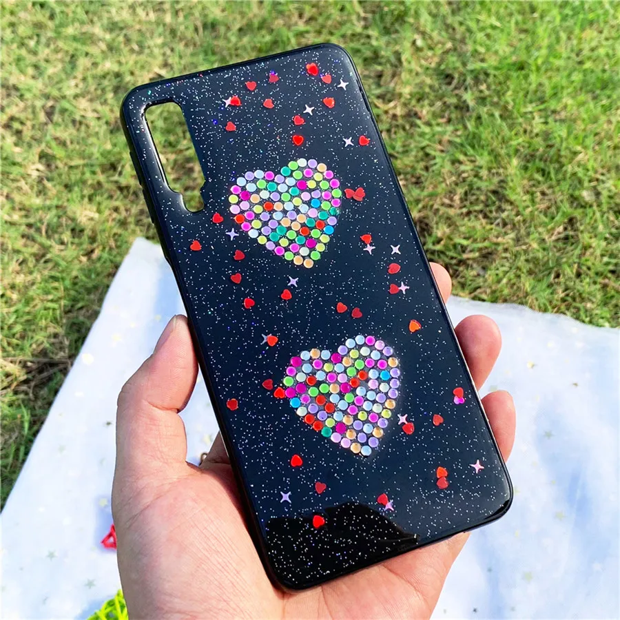 Чехол для Xiao mi Red K30 K20 Note 8 Pro 8A 7A Diamond Double Love Heart Xiaomi CC9 9T 10 5G CC9E A3 Lite |