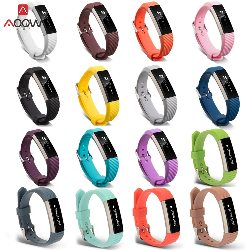 AOOW Высокое качество мягкий силиконовый регулируемый ремешок для Fitbit Alta HR Браслет ремешок браслет часы замена аксессуары