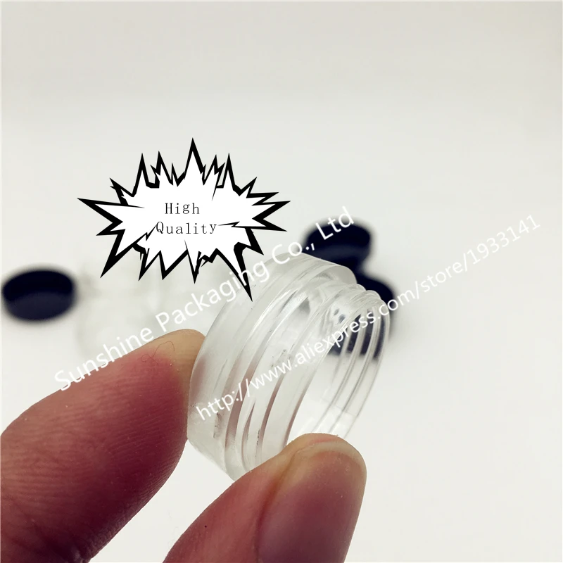 Hot sale Promotion 100pcs 3G Plastic Cream Jars 3 g cream jars 3ml sample cosmetic bottlesntainer | Красота и здоровье