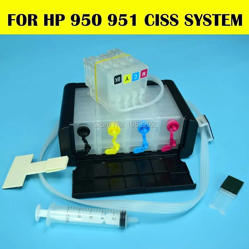 

1 Set HP950 Continuous Ink Supply System For HP Officejet 8600 8100 8625 8630 8635 276dw 251dw Printer Ciss