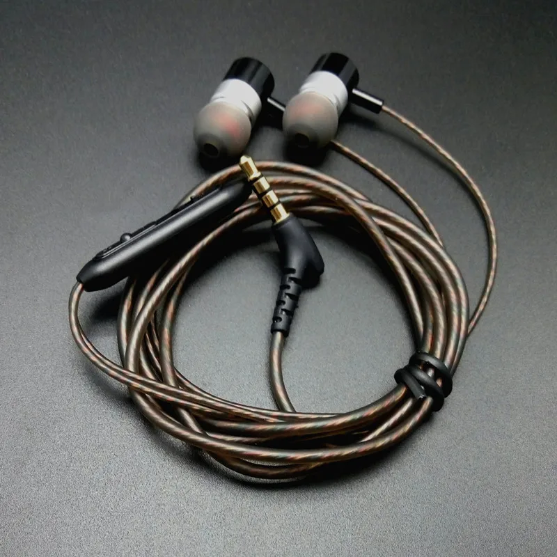 RY1X enthusiast bass ear earphones All metal manufacturing 10MM shocking sound quality HIFI 5N crystal copper wires earphone | Электроника