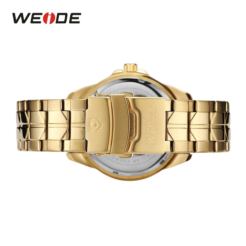 WEIDE мужские бизнес модели с солнечной энергией кварцевый механизм