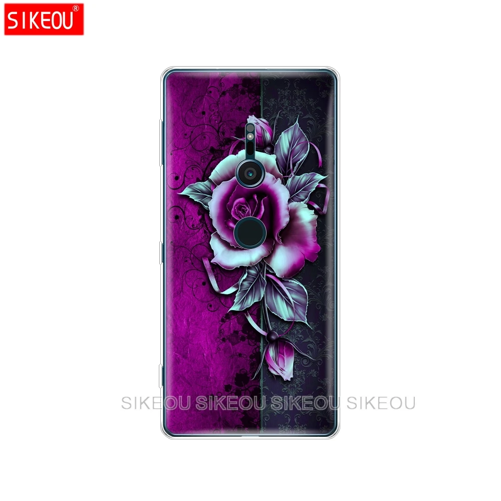 Силиконовый чехол для телефона sony xperia XA1 XA2 ULTRA PLUS L1 L2 XZ1 XZ2 compact XZ PREMIUM Валентина розы
