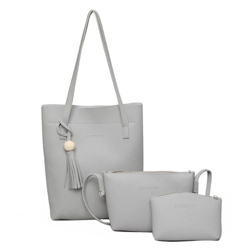 2017 Новых Женщин Сумка Кожаные Сумки Моды Кисточкой Плеча Известных Брендов