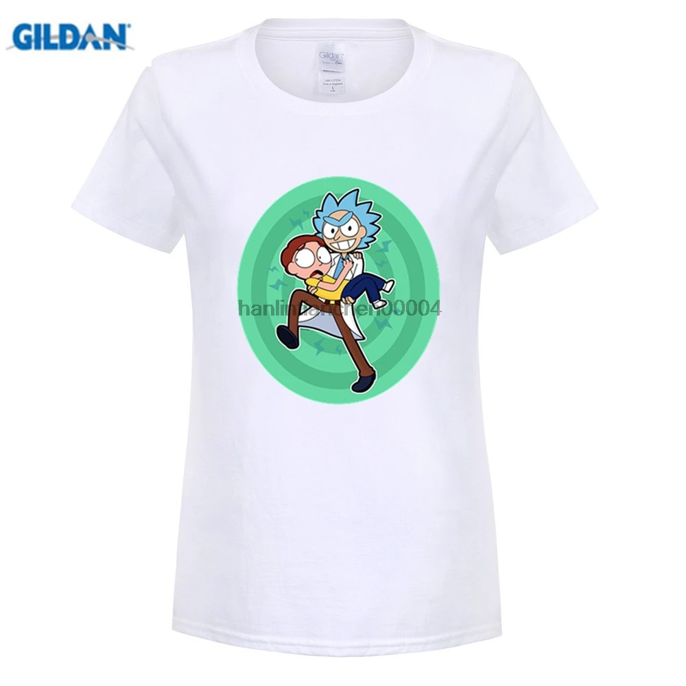 GILDAN Рик Морти 100% хлопок футболка аниме Camisa Homme рукава реглан футболки топы |