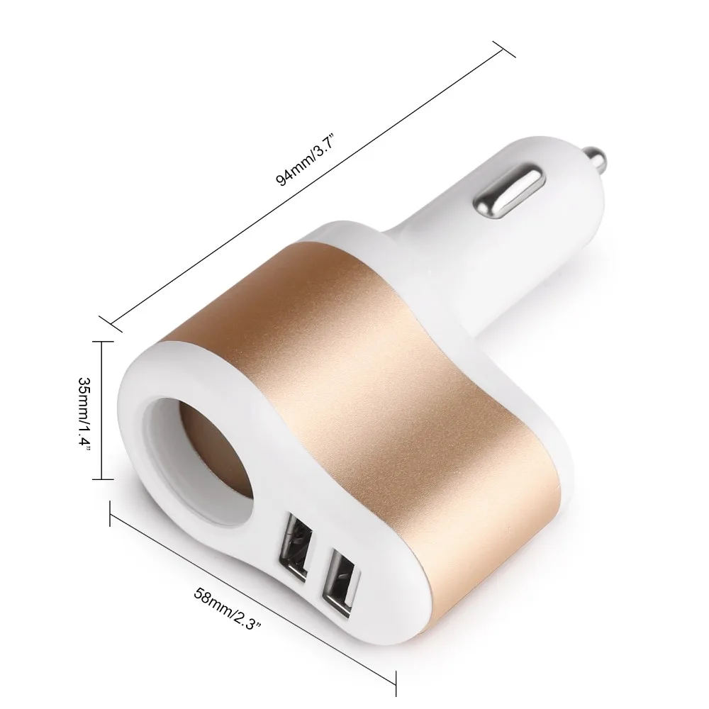 Универсальное зарядное устройство 12 в 1 А и 2 а с двумя портами USB адаптер для