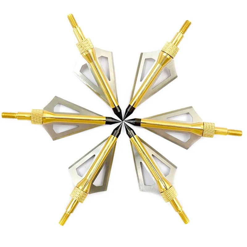 12 шт./лот 125 зернистый 7 цветов стрела голова Aftershock охота Broadhead Новый зверь лук для