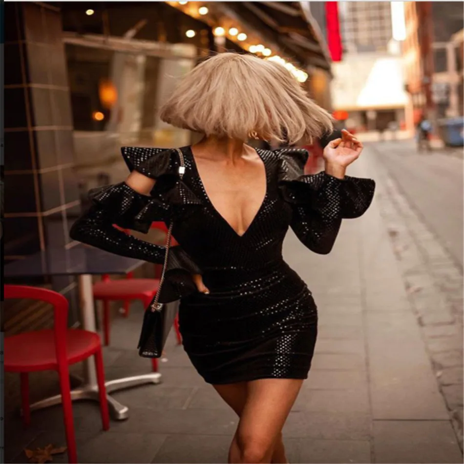 Женское вечернее платье без рукавов CIEMIILI Белое Облегающее Платье с v образным