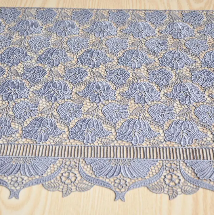 2 м/лот 32 см серая фиолетовая кружевная лента украшения для шитья DIY занавесок