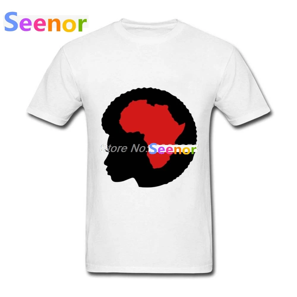 Новая мода Для мужчин футболка Африканской леди с Африка волос печати S Костюмы