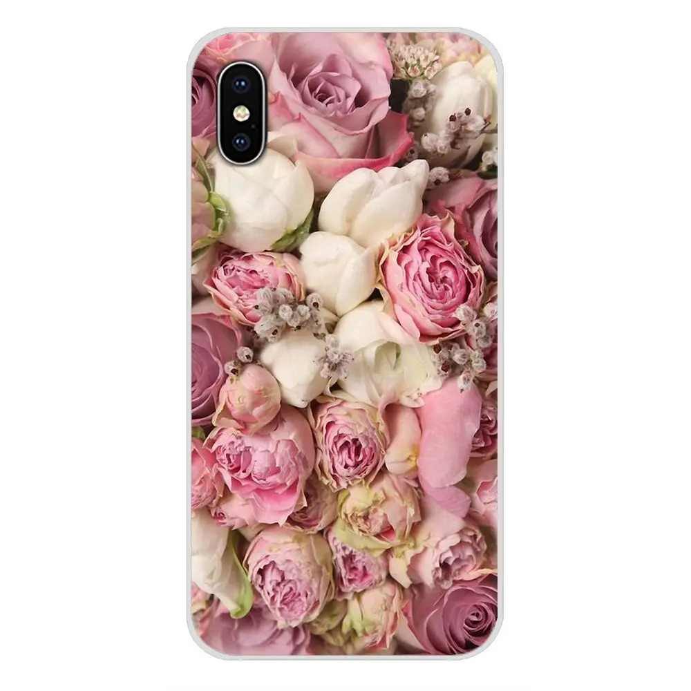 Красивый садовый прозрачный чехол из ТПУ с красными розами для Xiaomi Mi6 A1 5X 6X Redmi Note 5