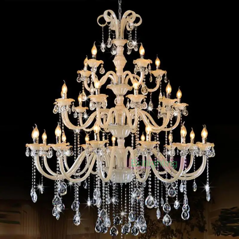 Стеклянная люстра для гостиной 30 люстр хрустальное освещение канделябро отель