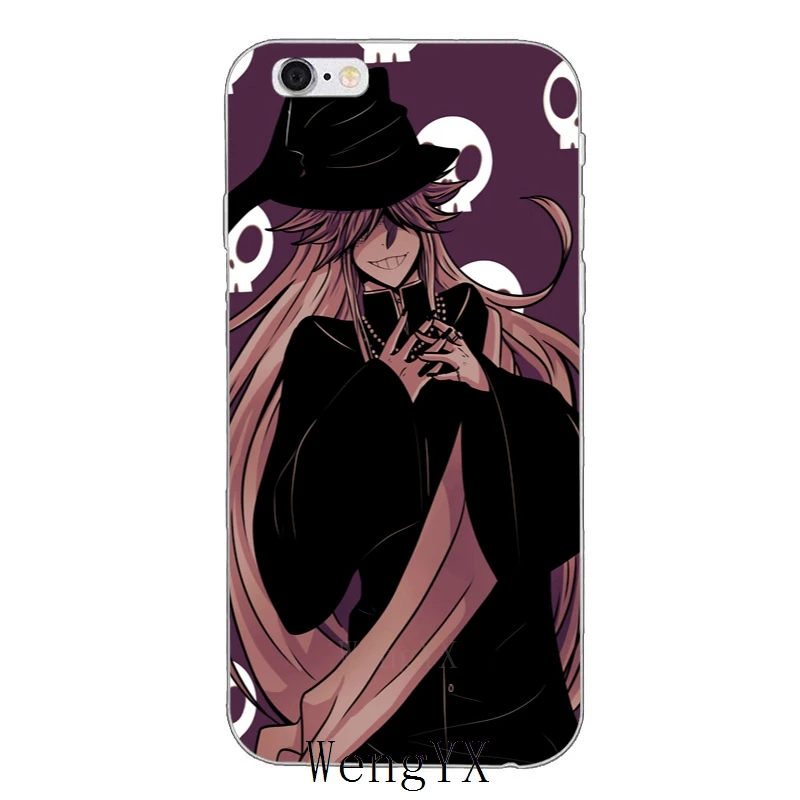 Тонкий силиконовый мягкий чехол kuroshitsuji для iPhone 4 4s 5 5s 5c SE 6 6s plus 7 7plus 8 8plus X|Бамперы| |