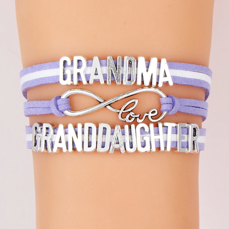 Дропшиппинг Бесконечность бабушка любовь внучка браслеты ручной работы женские