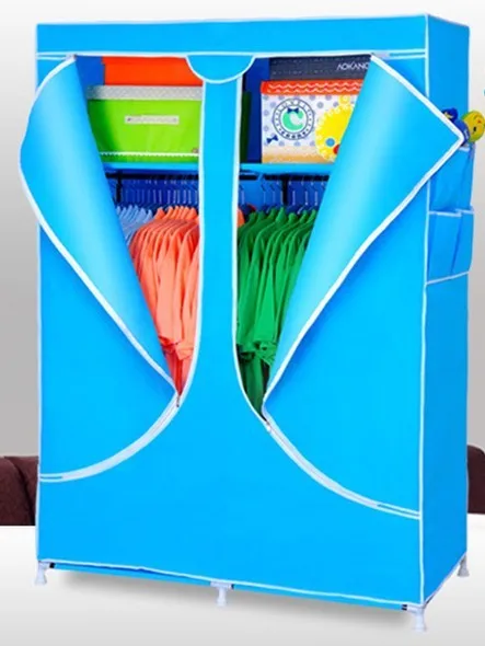 Бесплатная доставка нетканый шкаф для одежды без женитьбы Одежда хранения