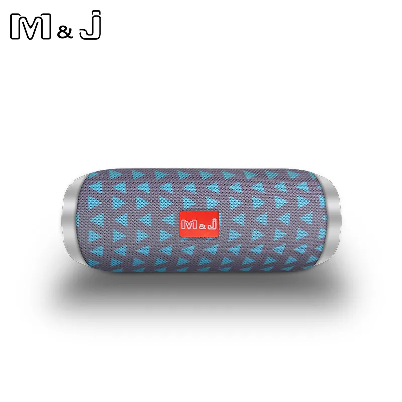 Blue Gray M& J портативный мини открытый Bluetooth динамик Колонка Вибрационный беспроводной громкий динамик высокой мощности водонепроницаемый динамик s с радио Fm - Цвет: Blue Gray