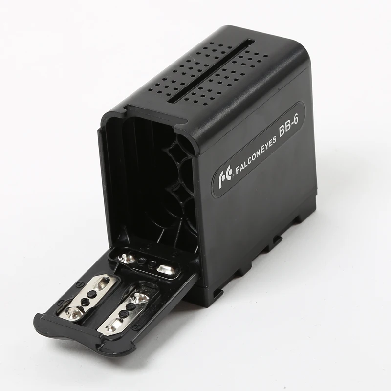 

Falcon Eyes 6pcs AA Battery Pack Power Work Like NP-F970 for LED VIDEO LIGHT Panel or Monitor YN300 II DV-160V BB-6