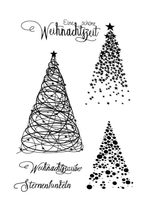 Силуэт прозрачный силиконовый штамп/печать для DIY скрапбукинга/фотоальбома