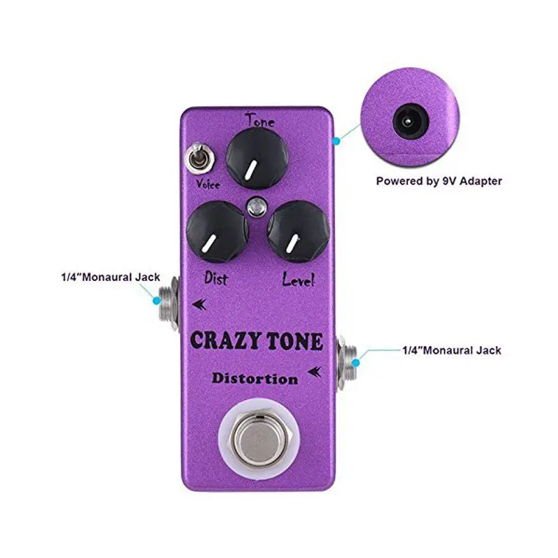 MOSKY CRAZY TONE RIOT Distortion Одиночная педаль эффектов для гитары True Bypass Guitar