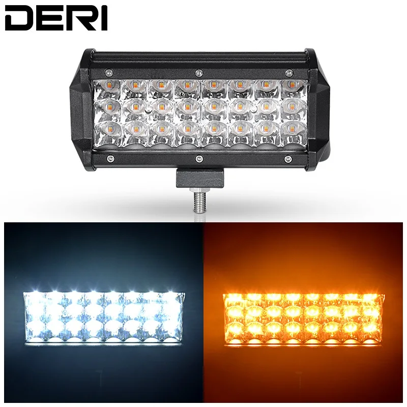 7-дюймовый 72 Вт Янтарный светодиодный светильник точечный луч внедорожный