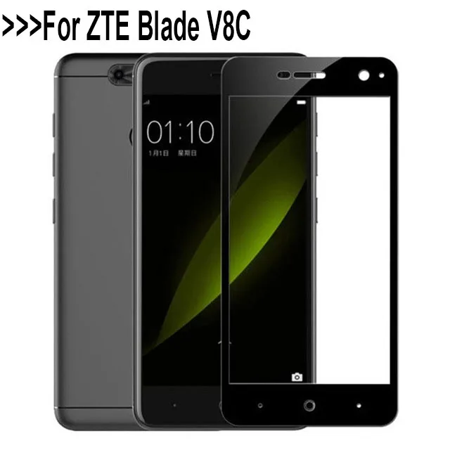 3D закаленное Стекло для zte лезвие V8C полный охват Экран Защитная пленка V8 C 5 0