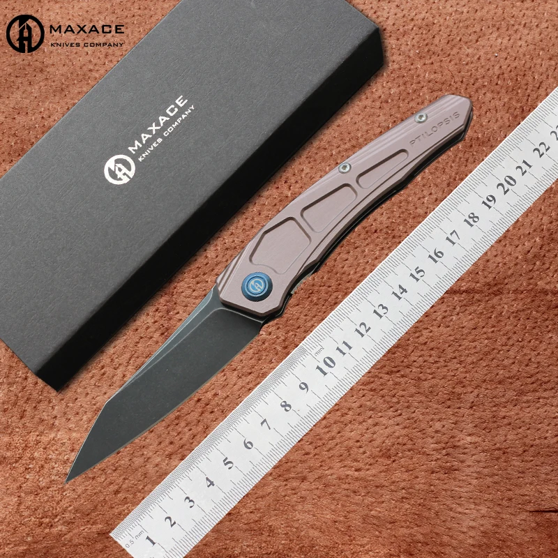 Бесплатная доставка Maxace PTILOPSIS M390 Knives алюминиевая ручка карманные ножи для