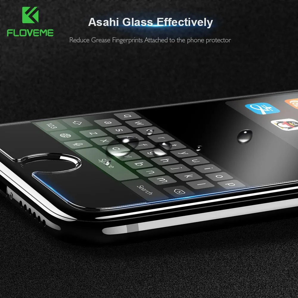 2018 New Floveme Новый 0.15 мм Ultra Slim закаленное стекло для iPhone 8 7 6 S Plus Чехол прохладный