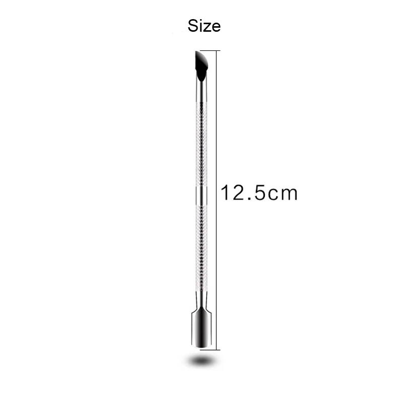 1 шт. инструменты для дизайна ногтей из нержавеющей стали ложка толкатель