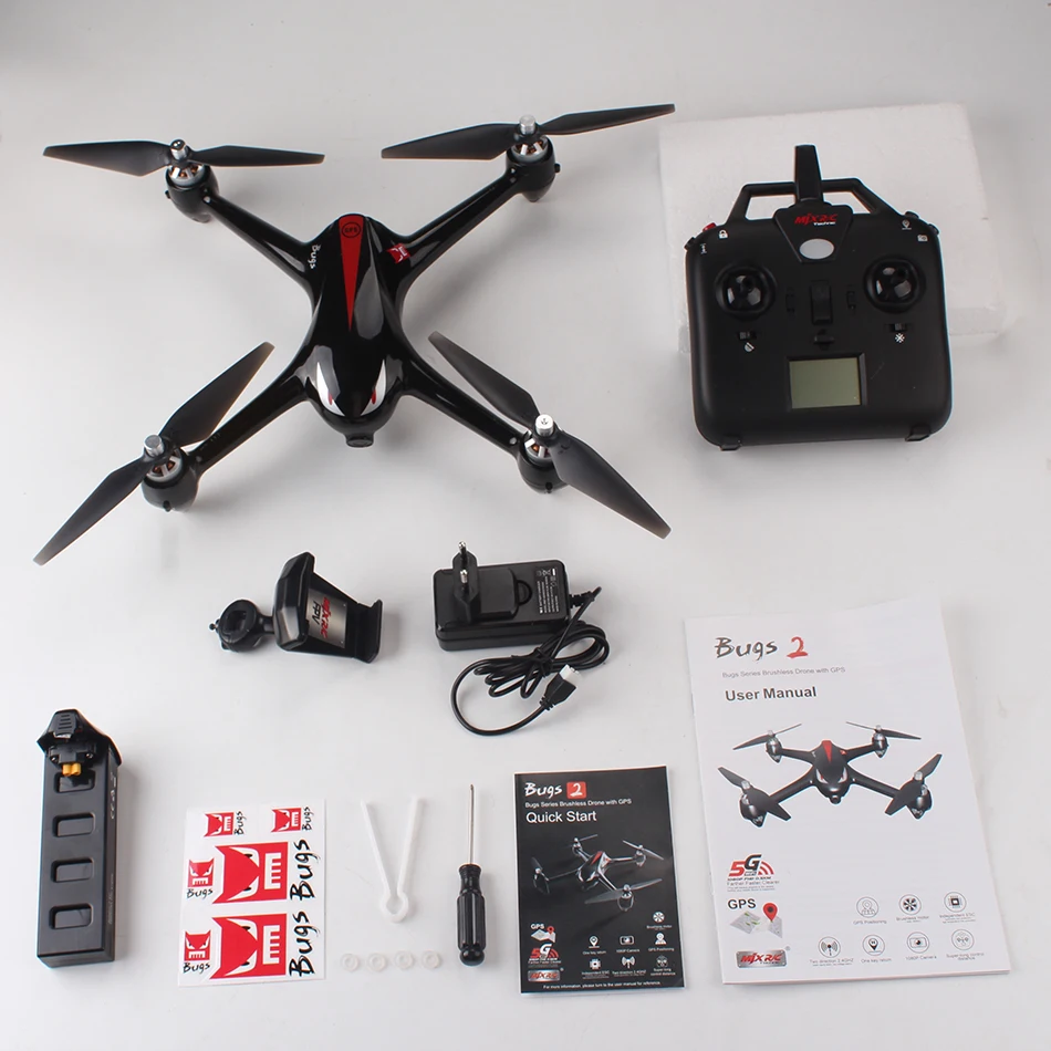 Бесщеточный Радиоуправляемый квадрокоптер B2C B2W Bugs 2 GPS Дрон с 5G WIFI FPV 1080P HD камера