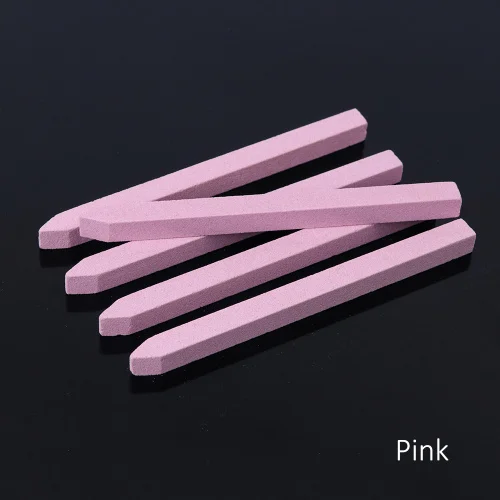 Pink STZ 5 шт. пилки для ногтей для маникюра буферный Полировочный блок кварцевый камень для удаления кутикулы полировщик Педикюр Инструменты для ухода за ногтями#1000 - Цвет: Pink