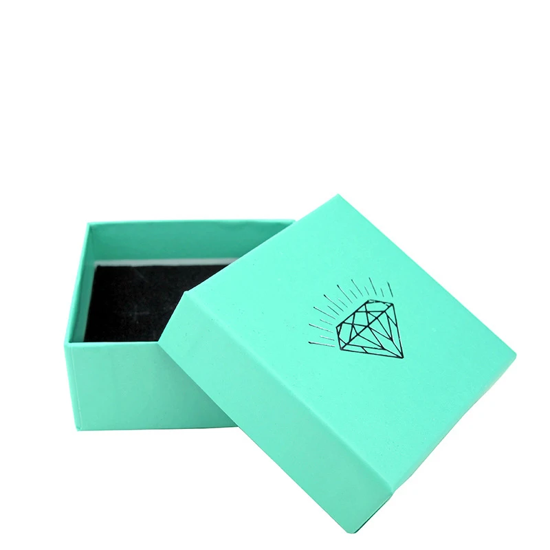 IDESTINY 11.11 High Quality Paper Packaging Blue Color Gift Boxes with Diamond Wholesale Jewelery Pendant Box Size 7.5*7.5*3.5cm | Украшения