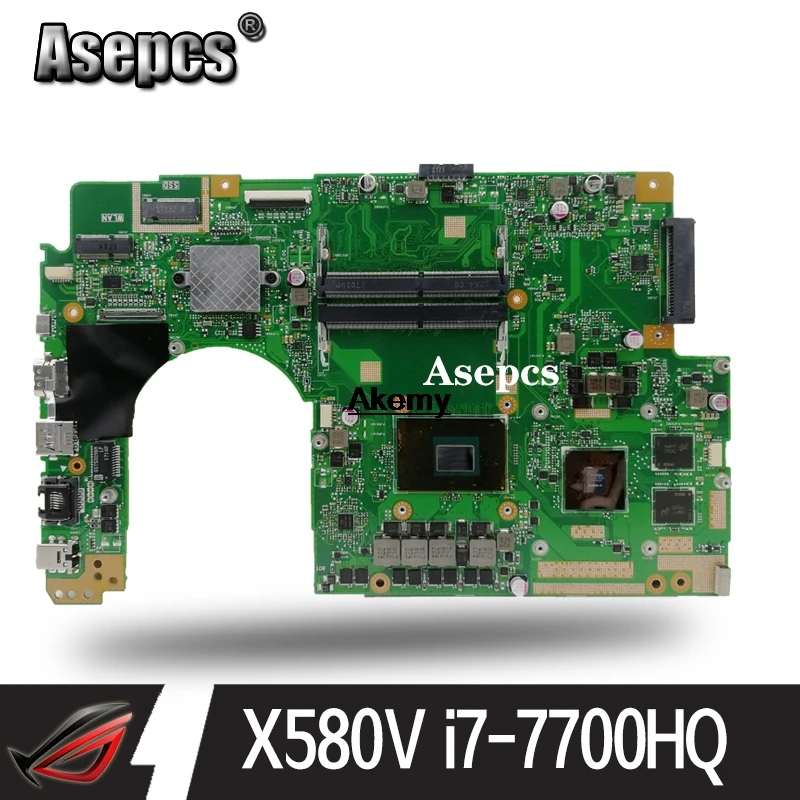 Для For Asus Flying fortress X580 X580V X580VD X580VN материнская плата для ноутбука Mainboard с