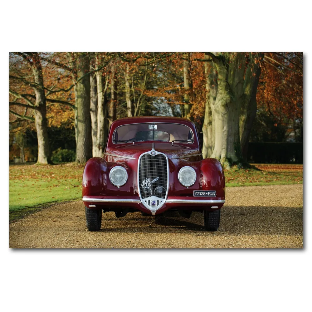 Wall Art Плакаты Alfa Romeo классический старый автомобиль Ретро Винтаж тачки садовые