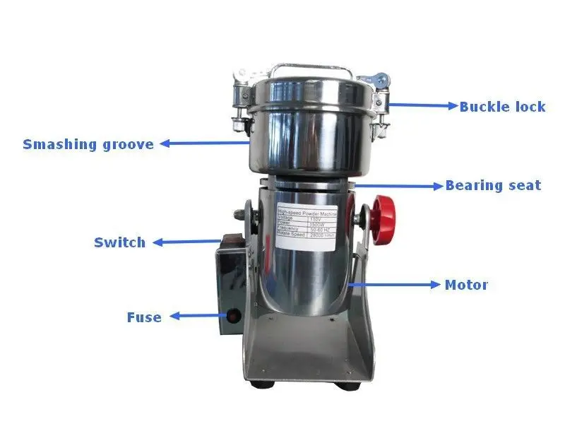 

500g Electric Herb Coffee Beans Grain Grinder Cereal Mill Powder Machine Flour