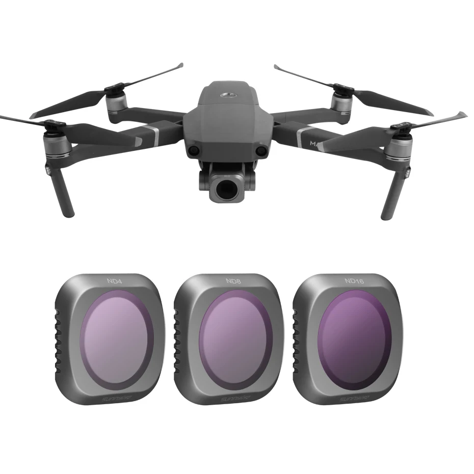 Для DJI Mavic 2 Pro нейтральная плотность ND4 + ND8 ND16 фильтр для дрона Набор Mavic2