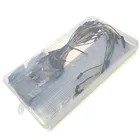 Макетная плата MB102 3,3 В5 В с модулем питания + 830 контактов, без пайки, комплект прототипной платы с 65 гибкими джамперами